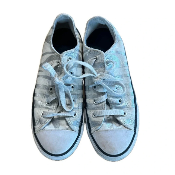 Converse Chuck Taylor All Star Ox Archive Zebra White/Black Canvas Shoes 1 Kids - Picture 1 of 4
